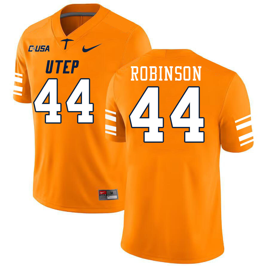 Men-Youth #44 Elijah Robinson UTEP Miners 2023 College Football Jerseys Stitched-Orange